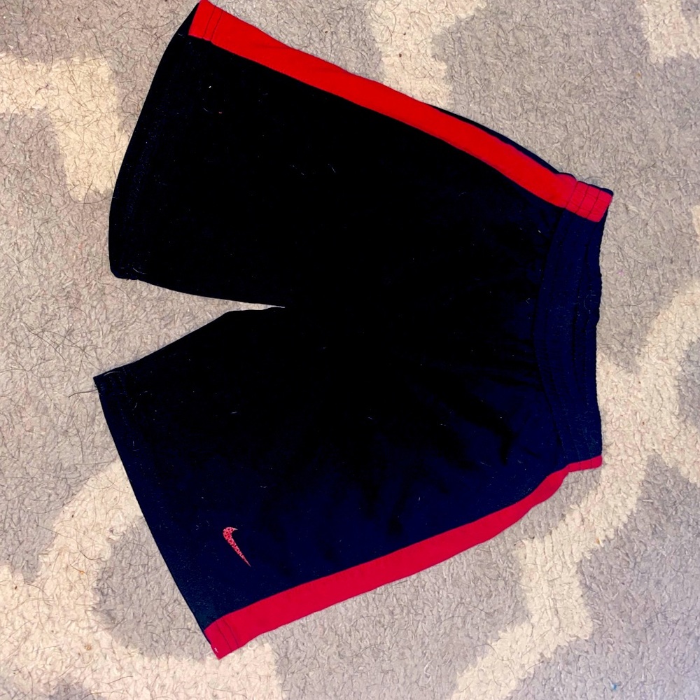 3/$9 or 5/$10 black red Nike basketball shorts